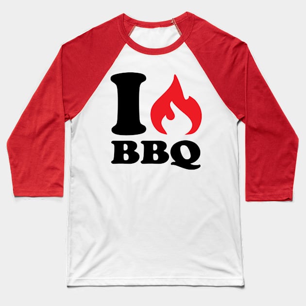 I love bbq Baseball T-Shirt by nektarinchen